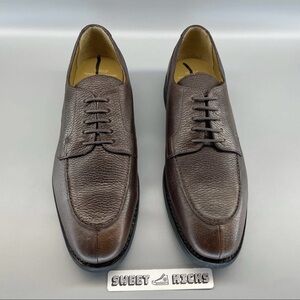 Brooks Brothers Men's Algonquin Dark Brown Grain Dress Shoes